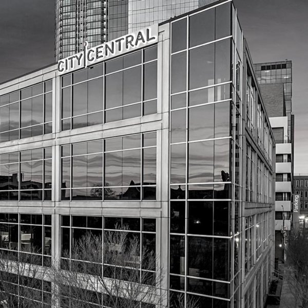 The exterior of a coworking location that can host large events.